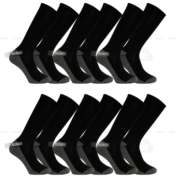 x12 Calcetín Bambú +COBRE Ejecutivo - Sin costura 3