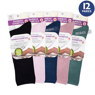 x12 Calcetines Largos de Bambú - Sin costura
