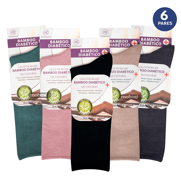 x6 Calcetines Largos de Bambú - Sin costura 2