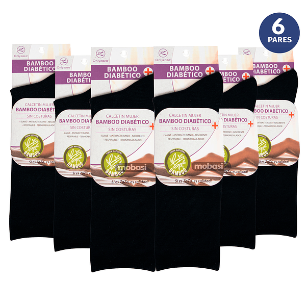 x6 Calcetines Largos de Bambú - Sin costura 4