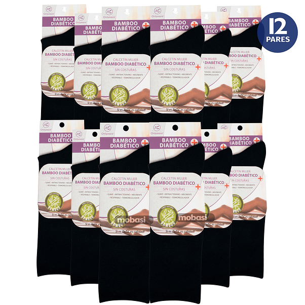 x12 Calcetines Largos de Bambú - Sin costura 4