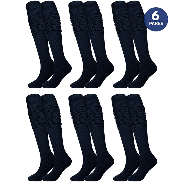 X6 Bucanera Escolar Medias Calceta Extra Larga Sobre Rodilla 3