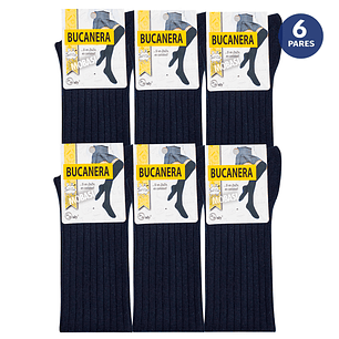 X6 Bucanera Escolar Medias Calceta Extra Larga Sobre Rodilla