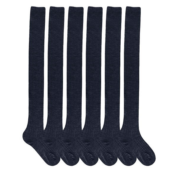 X3 Bucanera Escolar Medias Calceta Extra Larga Sobre Rodilla 5