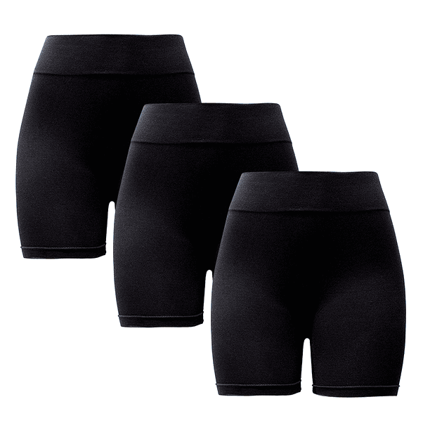 X3 Calzas Cortas Algodón Escolar Juvenil - Sin costura 3