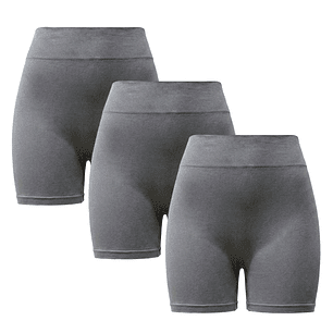 X3 Calzas Cortas Algodón Escolar Juvenil - Sin costura