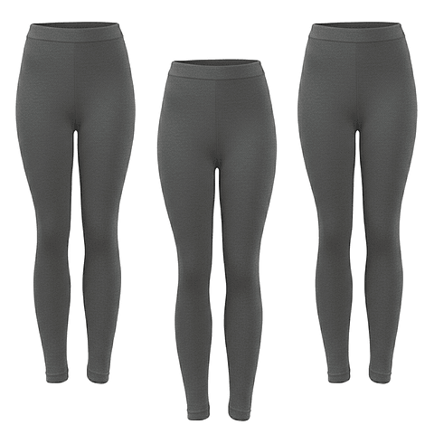 x3 Calzas Largas Pantys Polar Colegio Juvenil Escolar