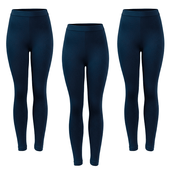 x3 Calzas Largas Pantys Polar Colegio Juvenil Escolar 2