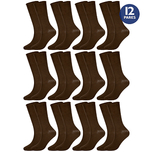 x12 Calcetín Bambú Uniformado Carabineros - Sin costura