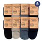 x6 Pares Calcetín Bambú Largo americano - Sin costura - Miniatura 1