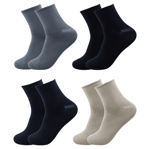 x4 Calcetín Largo americano Bambú - Sin costura