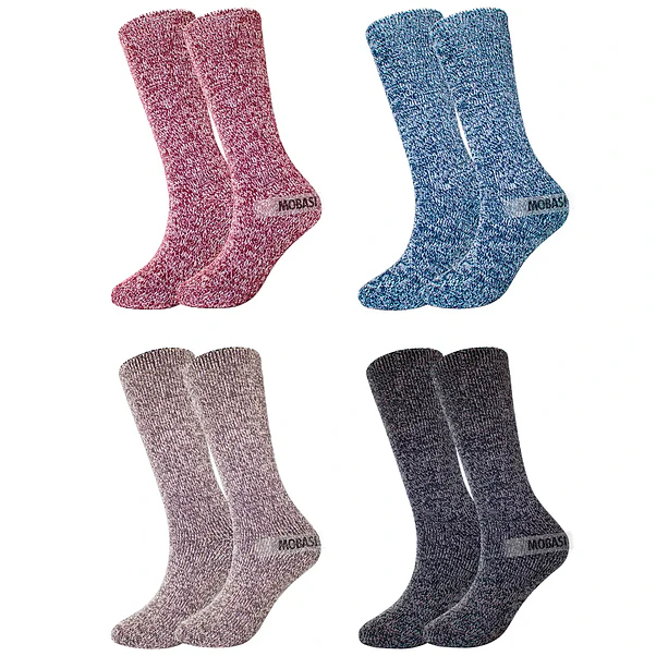 Pack X4 Pares Calcetín Mujer Ultra Térmicos Chiporro Invierno 1