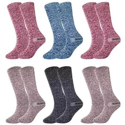 Pack X6 Pares Calcetín Mujer Ultra Térmicos Chiporro Invierno