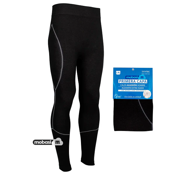 X3 Pack Calza Pantalón Primera Capa Algodón Extra Suave Hombre 5