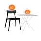 Set de Mesa de Comedor con 4 Sillas de Polipropileno MV-399 - Miniatura 2