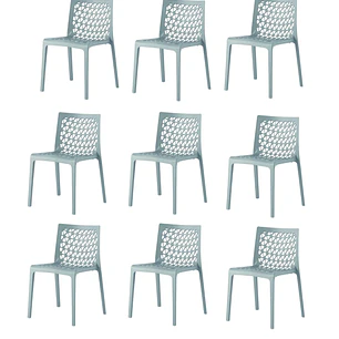 SET 9 SILLAS MV-11 azul