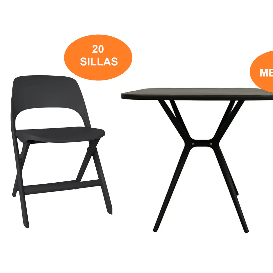 20 SILLAS Y 5 MESAS 1