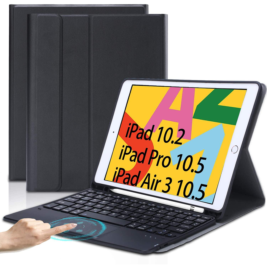 Funda + Teclado y Touchpad (mouse) iPad 10,2 / 10,5