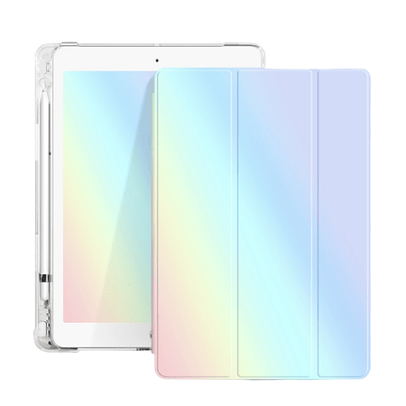 iPad 10,2" (7º, 8º y 9º generación) - Funda con Ranura Apple Pencil | Faded Rainbow