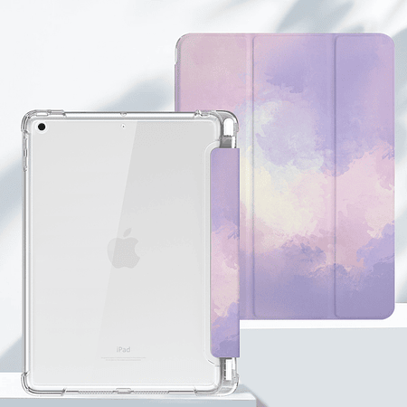 iPad 10,2" (7º / 8º /9° generación) - Funda con Ranura Apple Pencil | Lilac Clouds