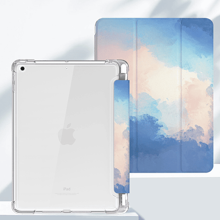 iPad 10,2" (7º / 8º / 9° generación) - Funda con Ranura Apple Pencil | Blue Clouds
