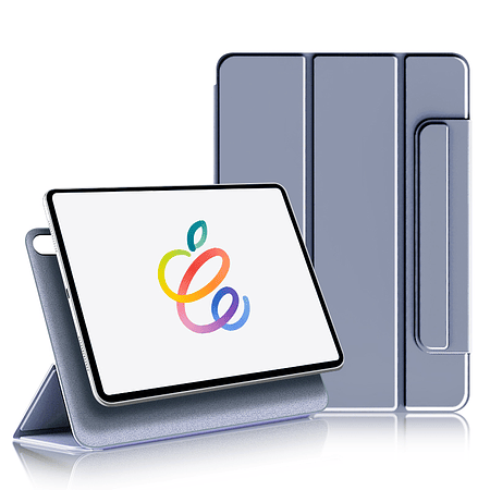 iPad Pro 12.9" 2020/ 2021 M1 - Funda Magnetica con Espacio Apple Pencil (Color: Lavanda Grisáceo)