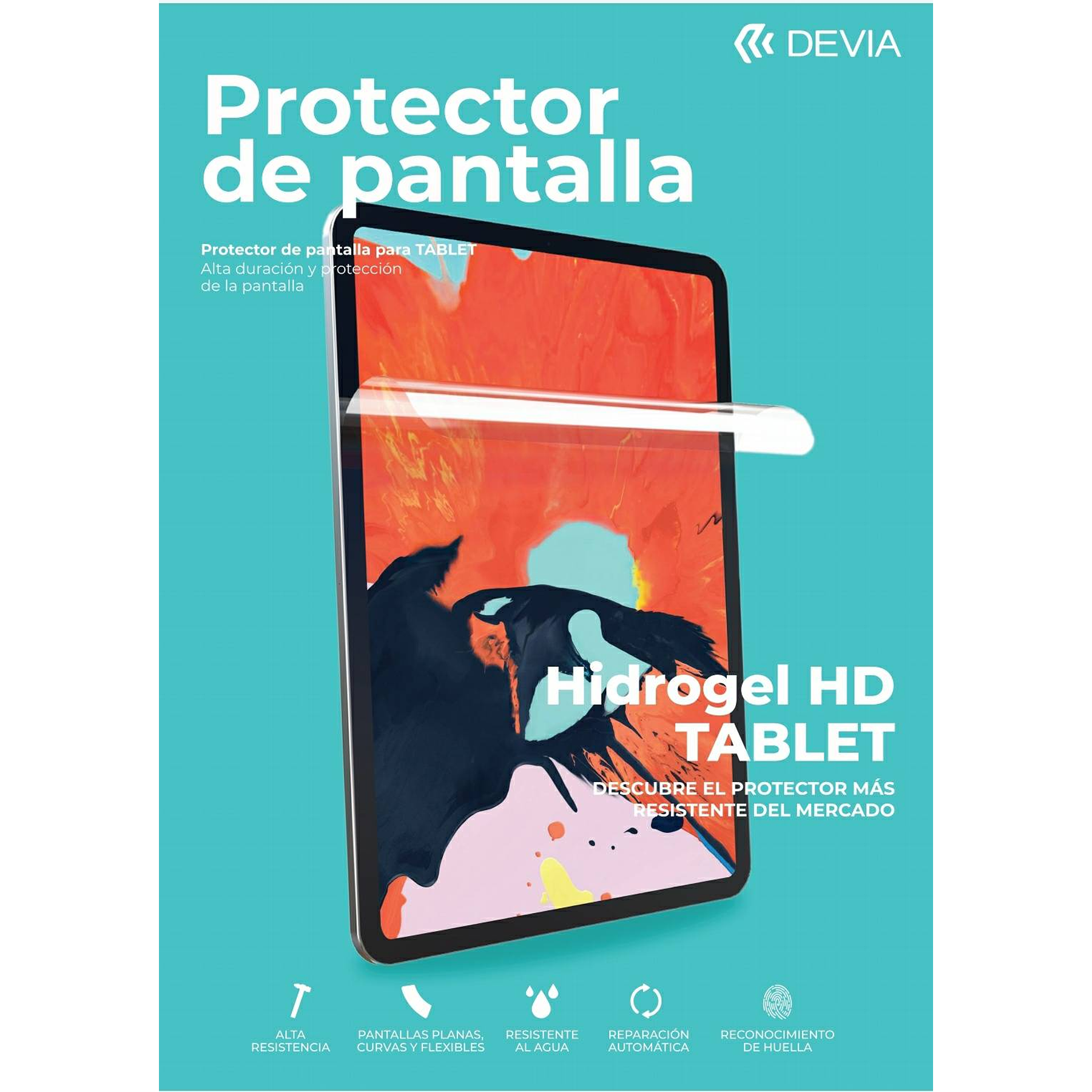Lámina de Hidrogel para Tablet de todas marcas - Transparente HD