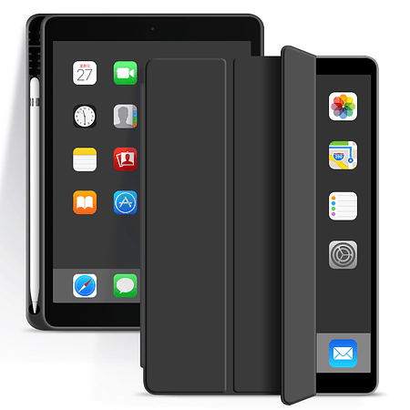 iPad Pro 12.9" 2021 M1 - Funda Ranura Apple Pencil (Color Negro)