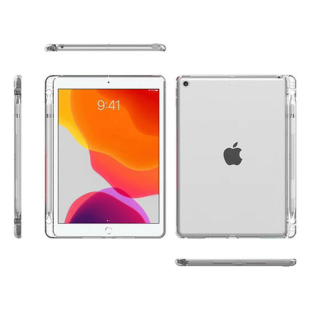 iPad 10.2" (7ma / 8va / 9na Gen.) - Carcasa Transparente con espacio para Apple Pencil