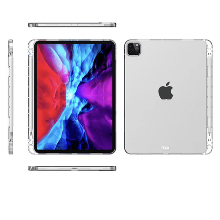 iPad Pro 11" 2020/ M1 y M2 - Carcasa Transparente con espacio para Apple Pencil