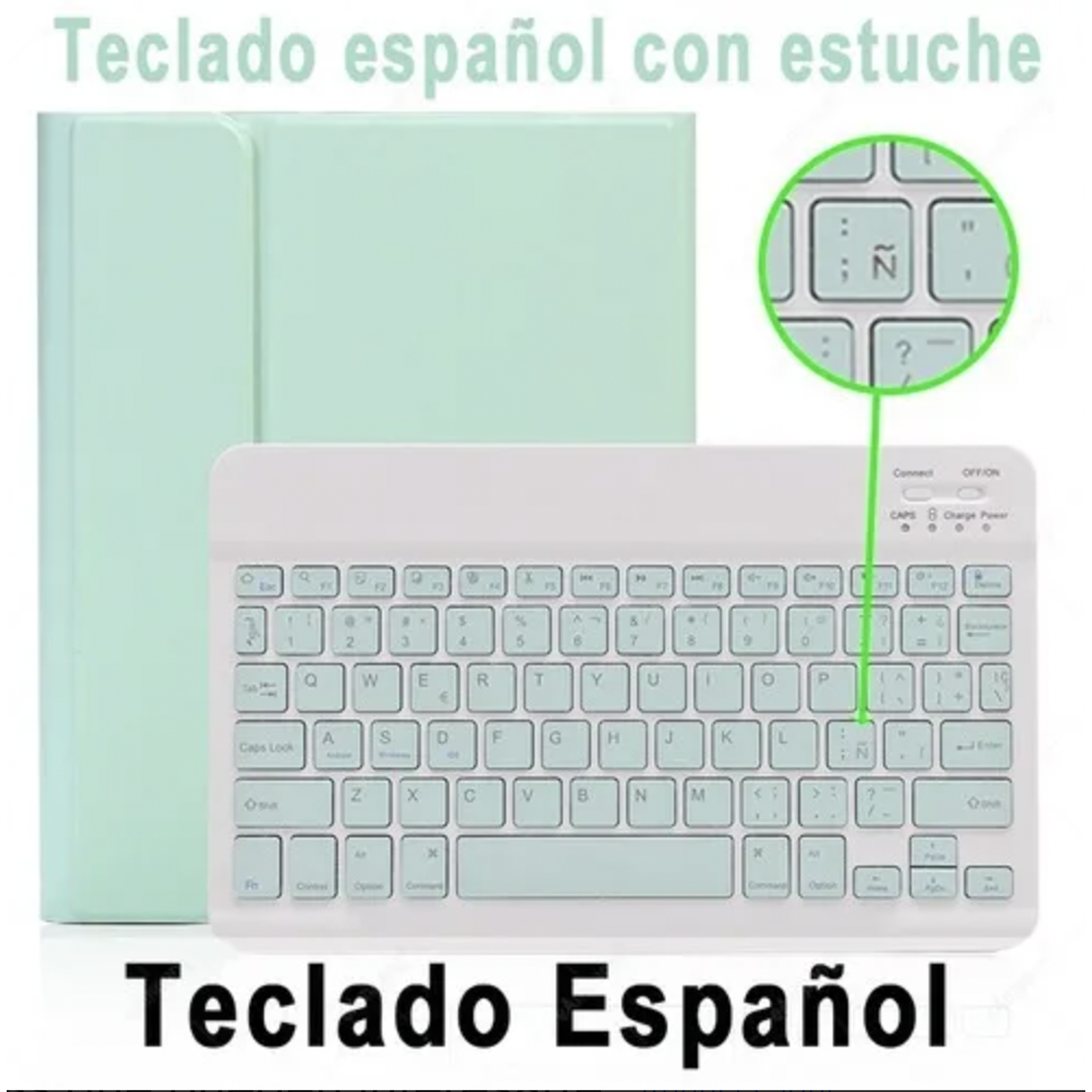 Funda + Teclado Rosado iPad 9.7