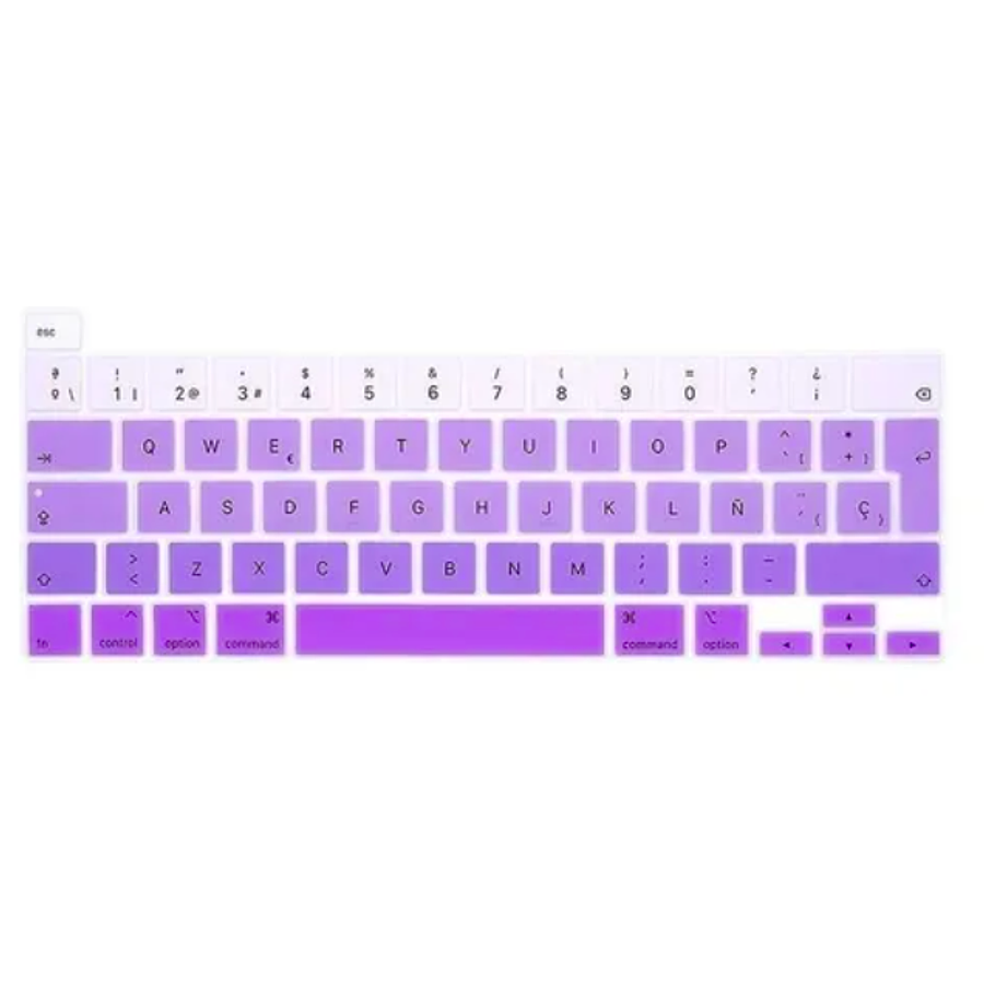 Protector para Teclado Para Macbook New Pro 13 Model A2338 M1 2020 (Morado)