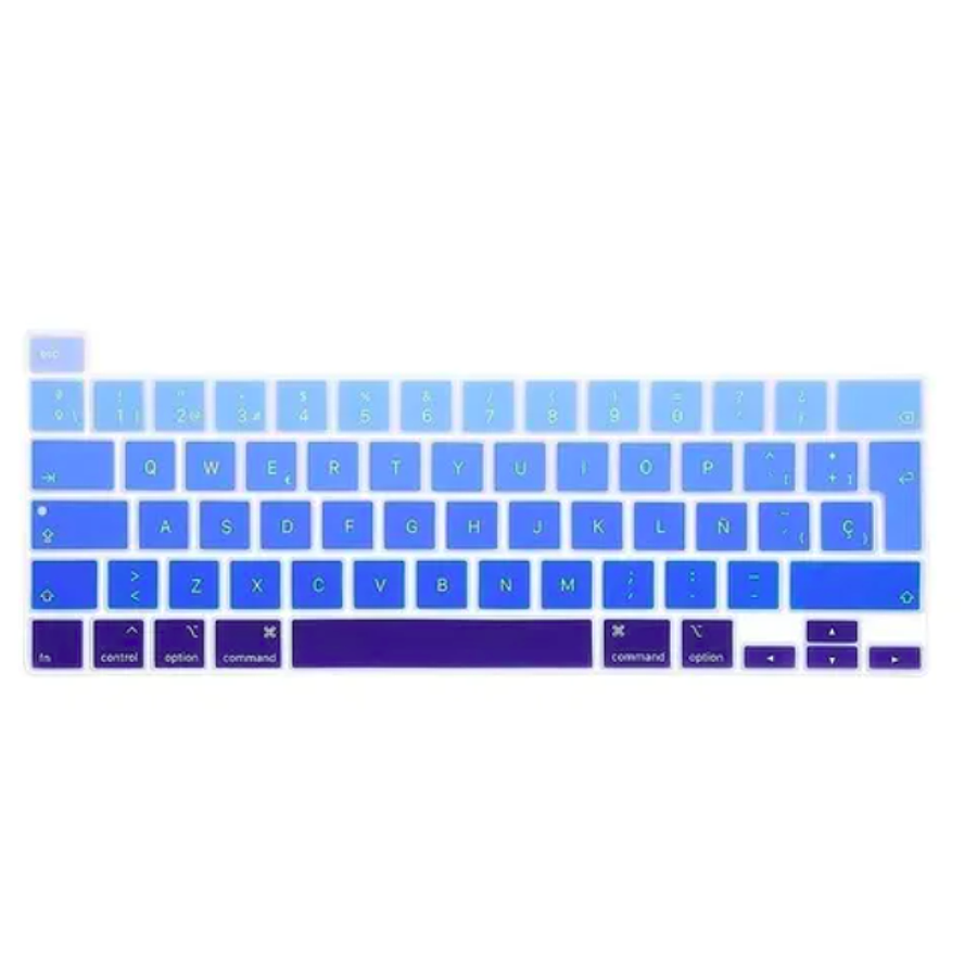 Protector para Teclado Para Macbook New Pro 13 Model A2338 M1 2020 (Azul)