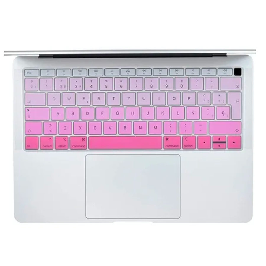 Protector para Teclado Para Macbook New Air 13 Model: A2179 - A2337 M1 Año 2020 (Rosado)