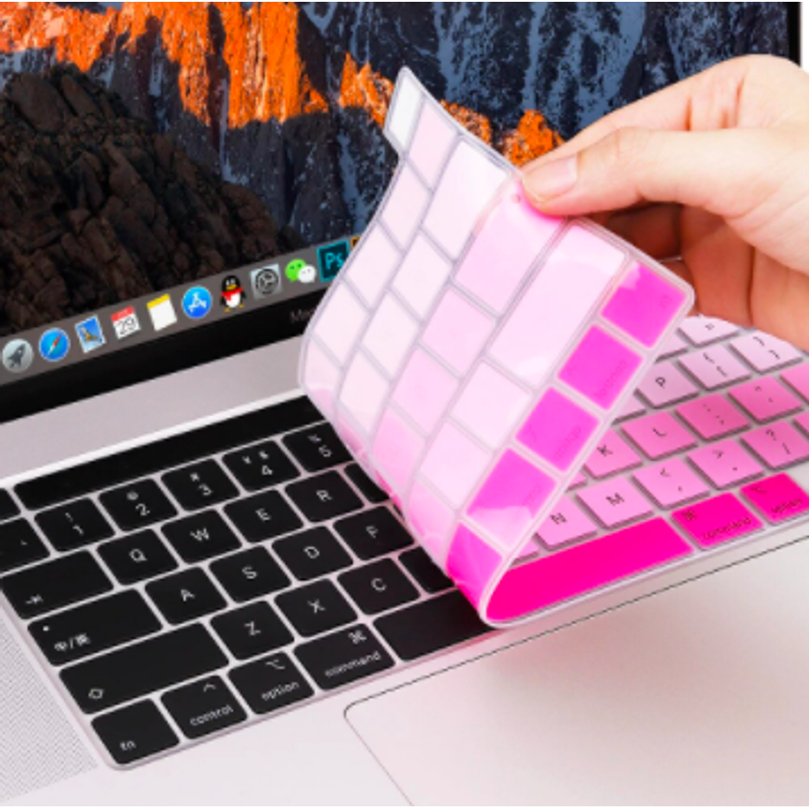 Protector para Teclado Para Macbook New Pro 13 Model A2338 M1 2020 (Rosado)