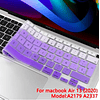 Protector para Teclado Para Macbook New Air 13 Model: A2179 - A2337 M1 Año 2020 (Morado)