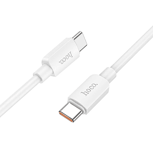 Cable Hoco X96 Hyper 100W USB Tipo C a USB Tipo C Blanco