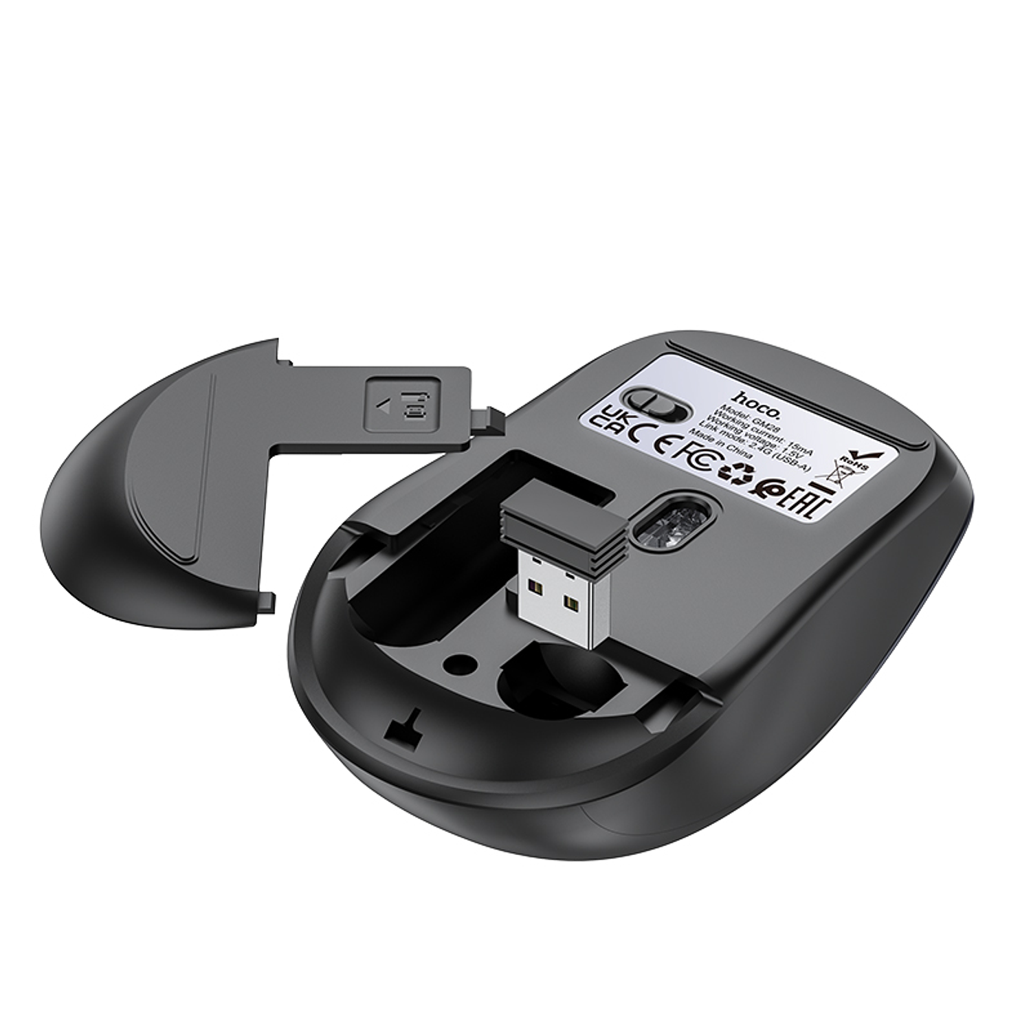 Mouse Hoco GM28 2.4G Negro 3