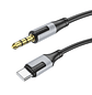 Cable de audio Borofone BL19 Tipo C a jack 3.5 mm negro - Miniatura 2