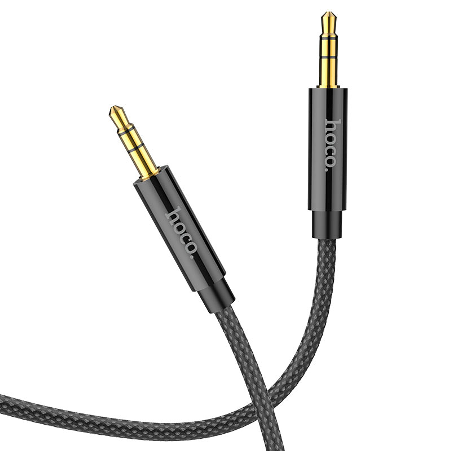 Cable de Audio Hoco UPA19 Jack 3.5mm a Jack 3.5mm 1m Negro 1