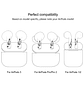 Sticker Autoadhesivo para Audifonos Airpods 3 Musica Negro - Miniatura 6