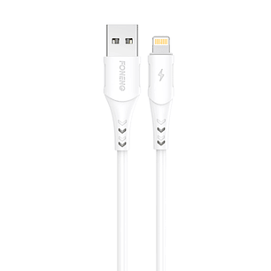 Cable Lightning Foneng X81 2.1A 1M Blanco