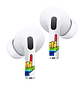 Sticker Autoadhesivo para Audifonos Airpods Pro-Pro2 Mano L - Miniatura 1