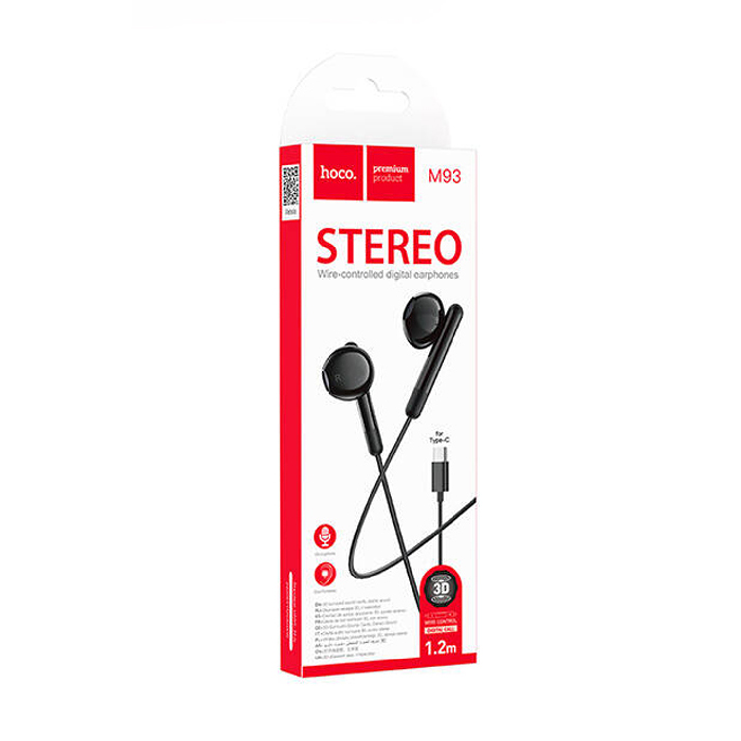 Audifonos Hoco M93 Joy In Ear Tipo C Negro 4