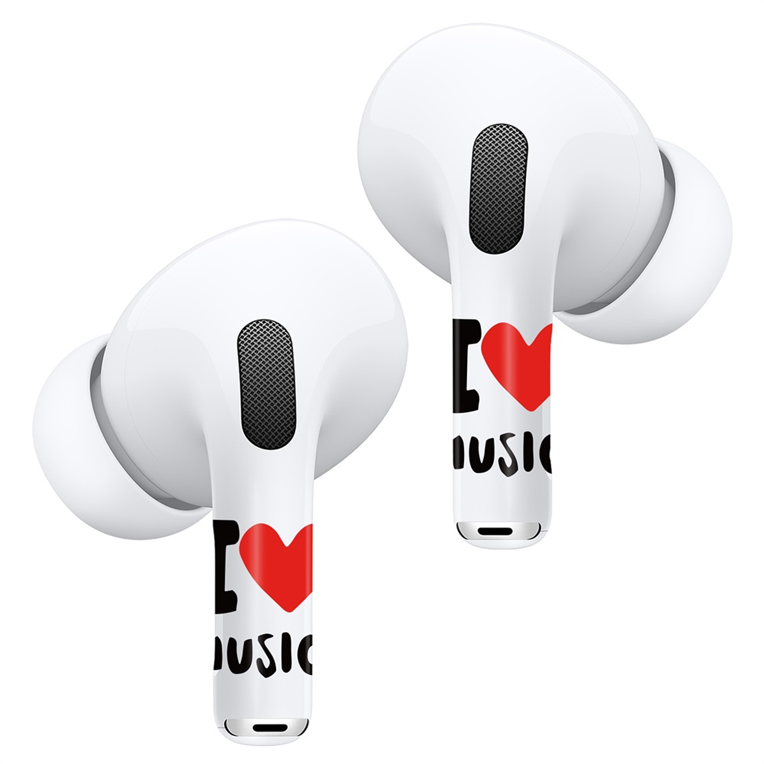 Sticker Autoadhesivo para Audifonos Airpods Pro-Pro2 I Love 1