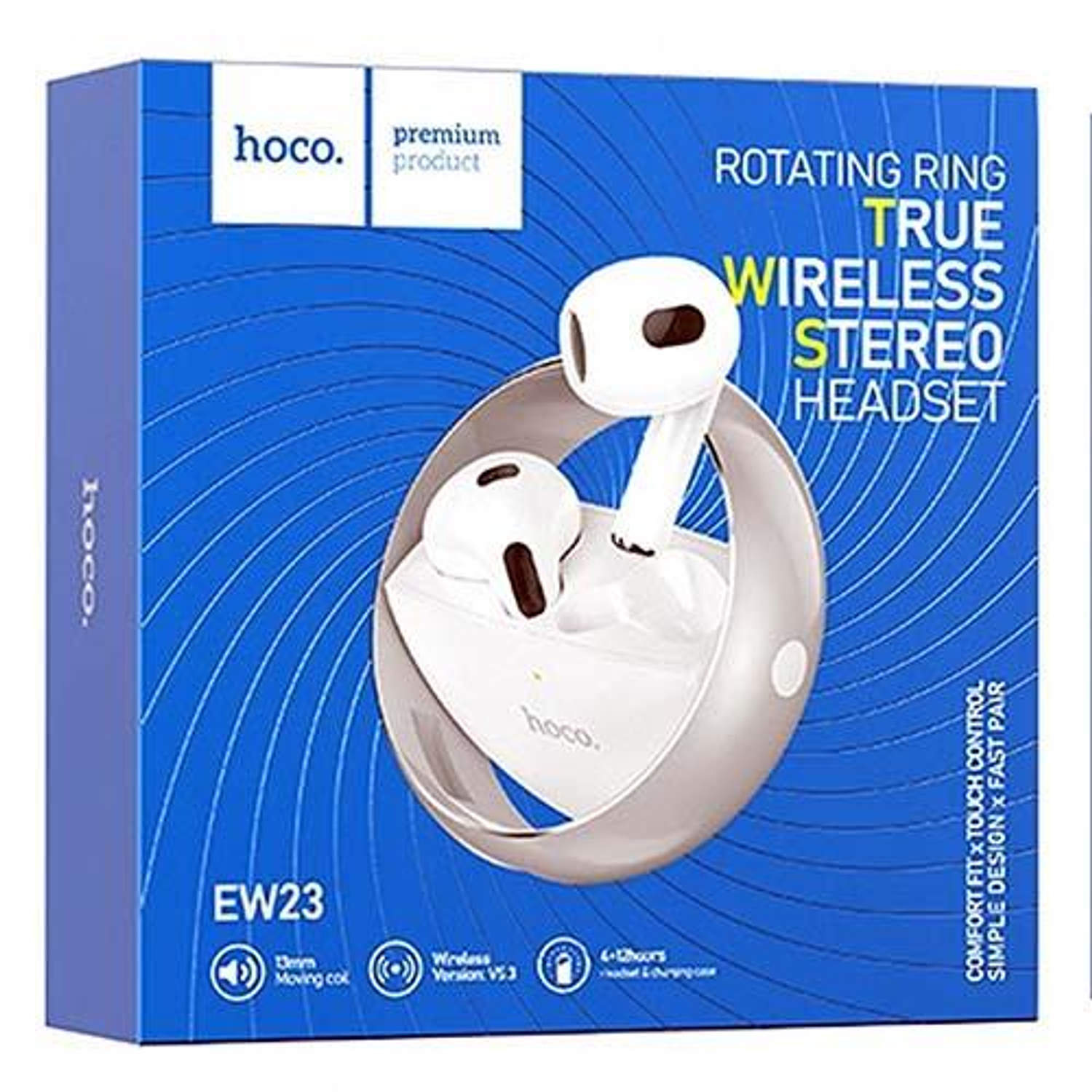 Audifonos Hoco EW23 Canzone TWS In Ear Bluetooth Silver 2