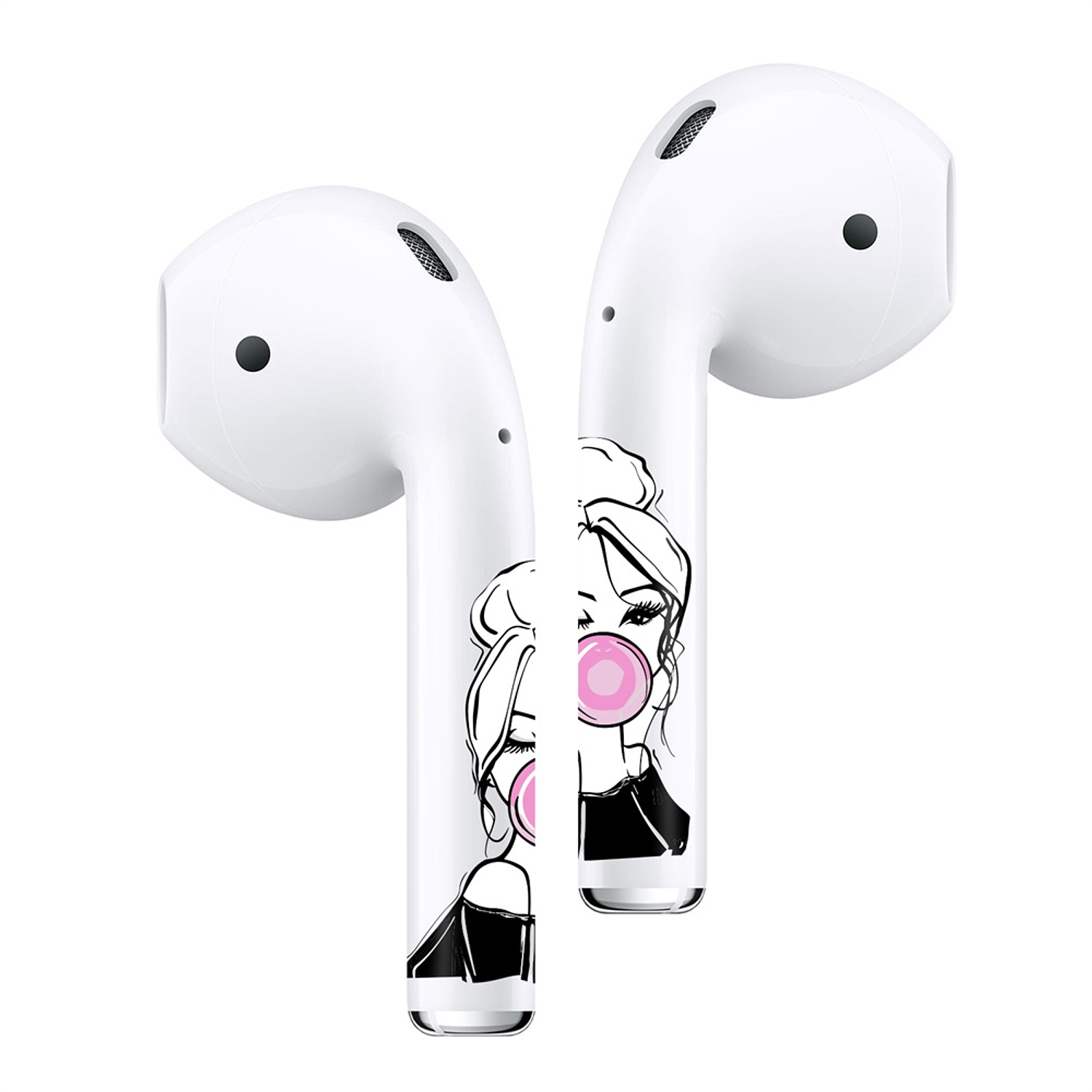 Sticker Autoadhesivo para Audifonos Airpods 1-2 Chica Pop 1