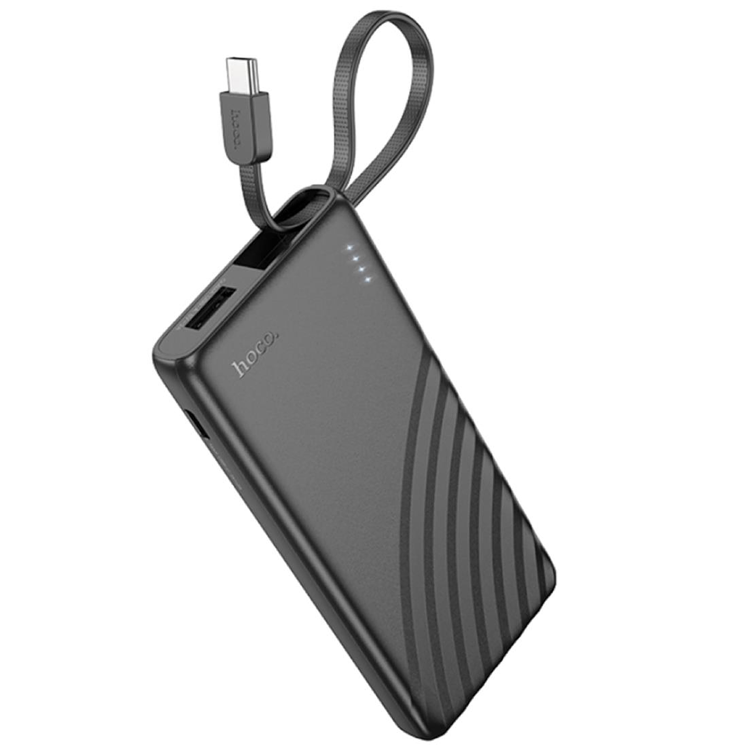 Batería externa Hoco J129 Nature Cable Tipo C 5000mAh, Powerbank Negro 1