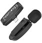 Microfono Hoco L15 iP Crystal lavalier, negro - Miniatura 2