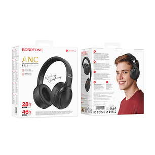 Audifono BT ANC Borofone BO29 Plus Alegre Negro